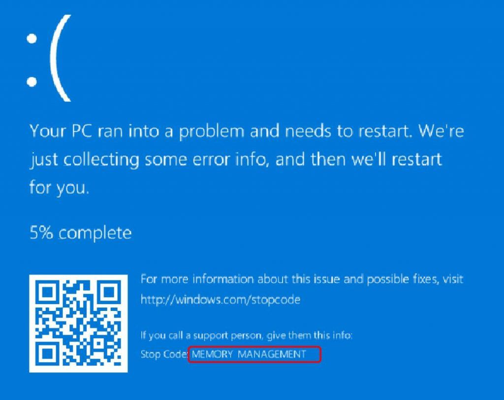 [Solved] Memory Management BSOD Error on Windows 10 